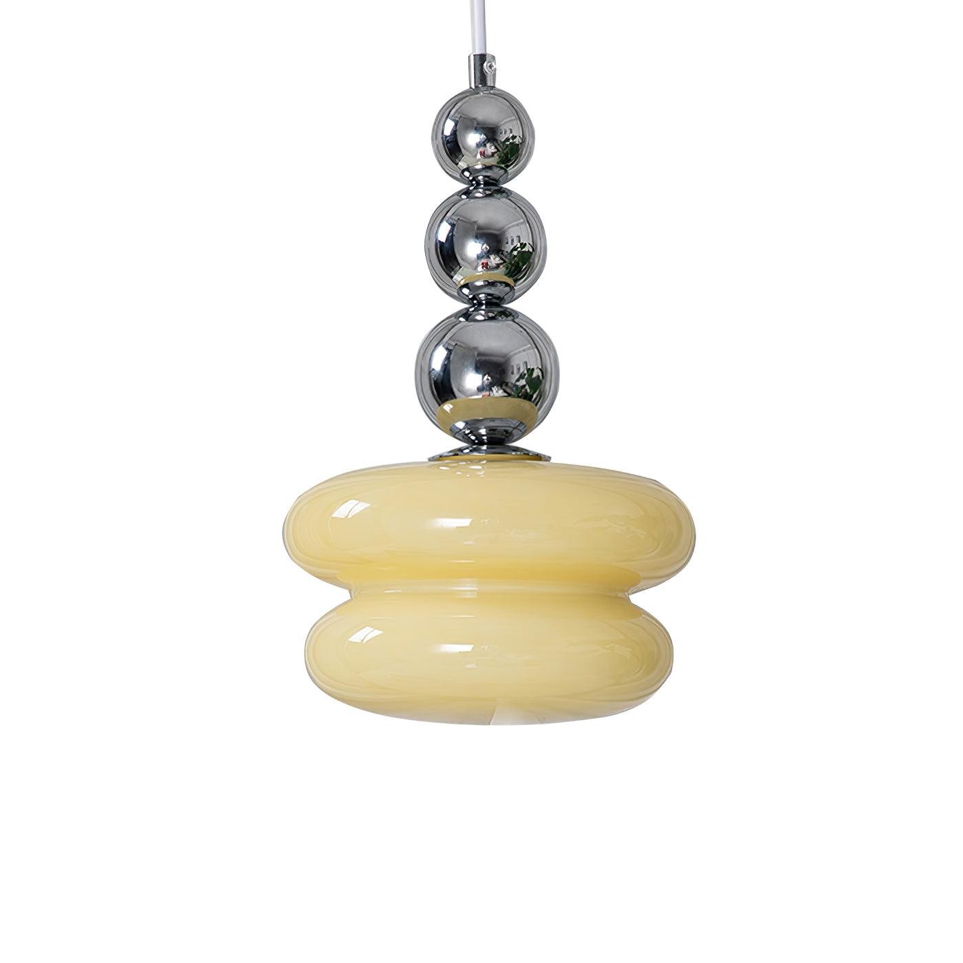 Contemporary Nordic Glass Ball Hoist Pendant Light For Living Room K524