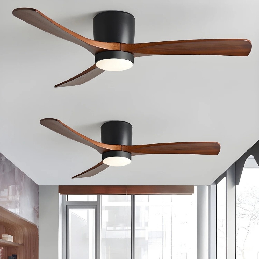 Nordic Modern 3 Blades Wooden Ceiling Fan Light K1119