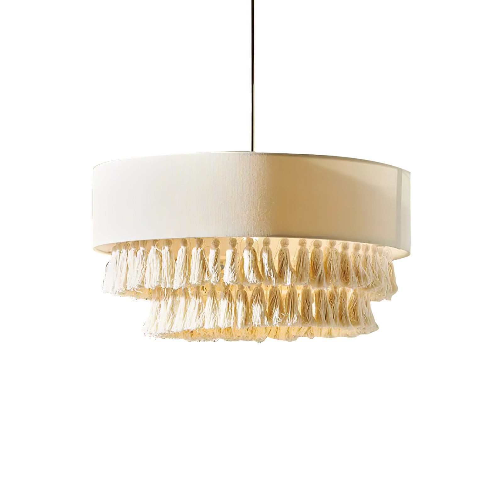 Bohemian Hemp Rope Tassel Chandelier K396