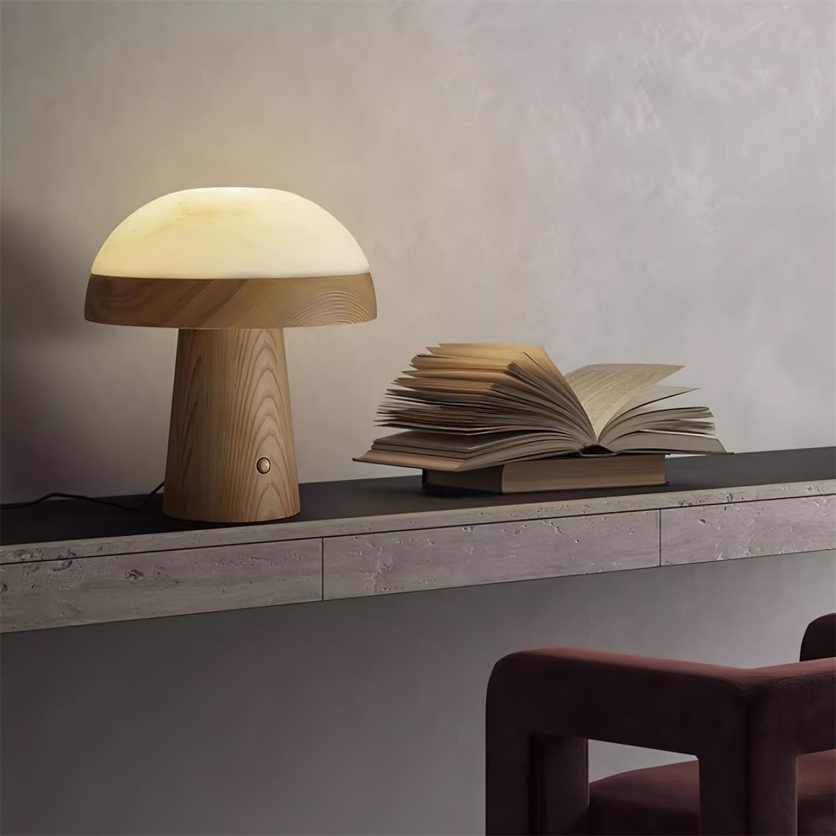 Nordic Minimalist Style Mushroom Shape Table Lamp K591