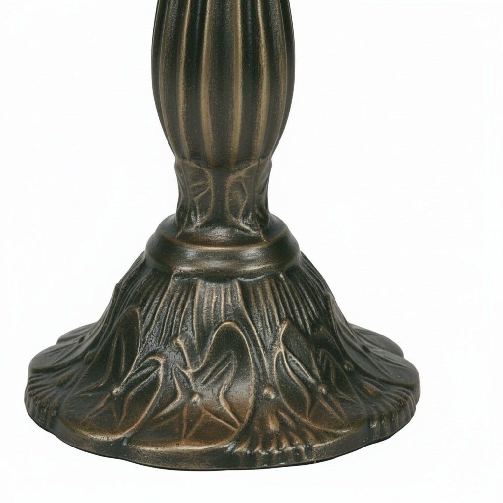 TF Butterfly Table Lamp - Hand-Cut Stained Glass Shade Table Light K1823