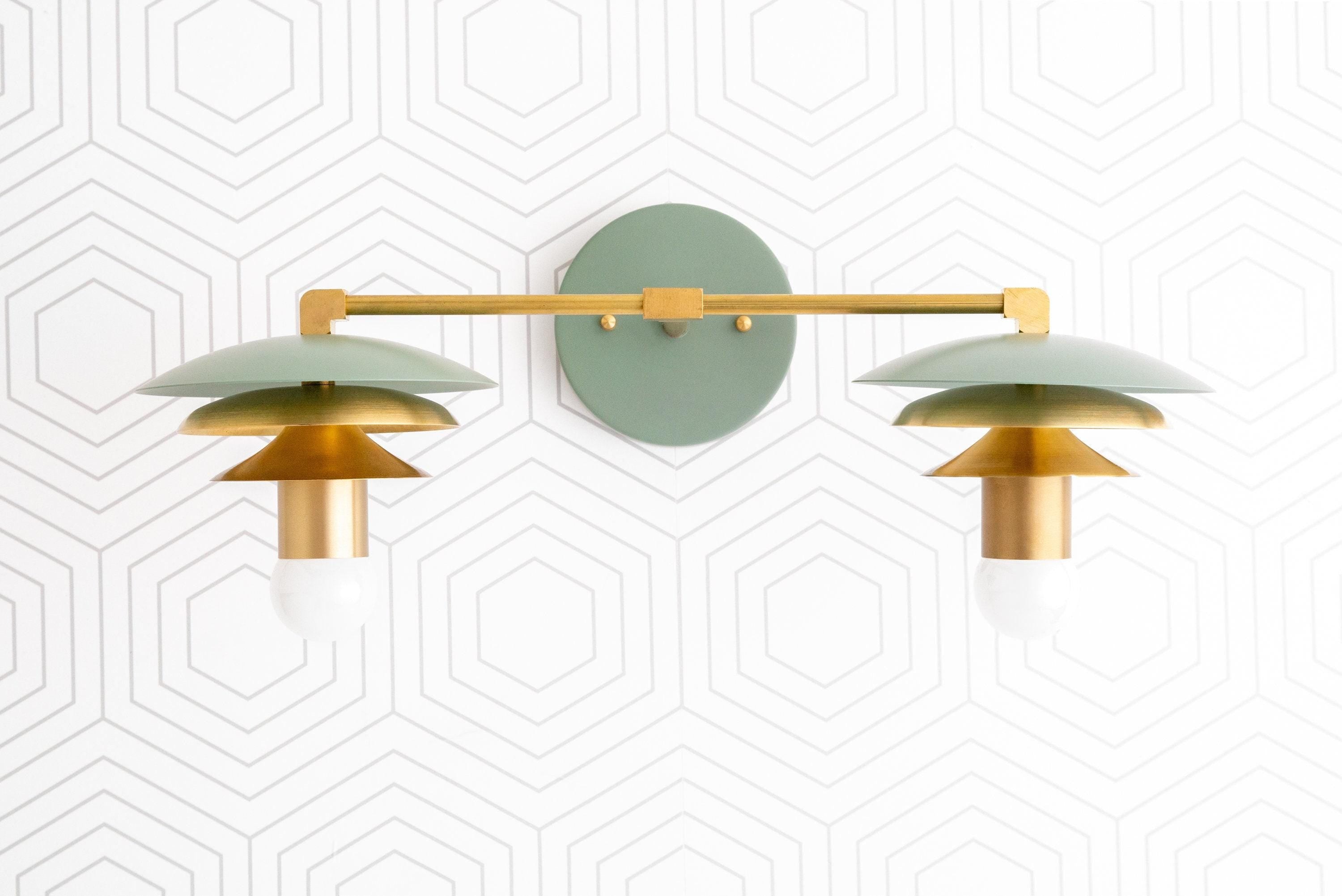 Artivo Layered Brass Vanity Light - Modern Sleek Style Home Bath Accent K1551