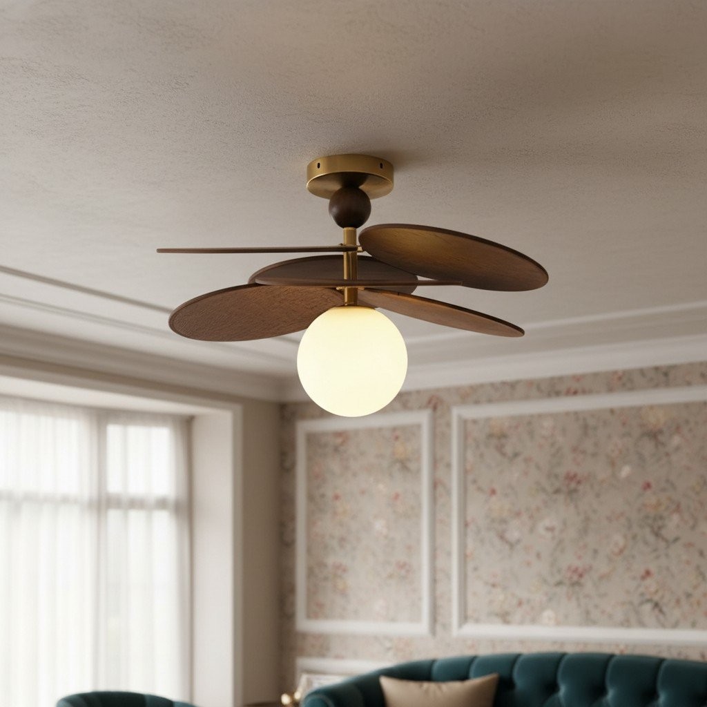 Orrise Overlapping Blades Design Ceiling Light - Modern Style Lighting for Living Room and Bedroom K2096