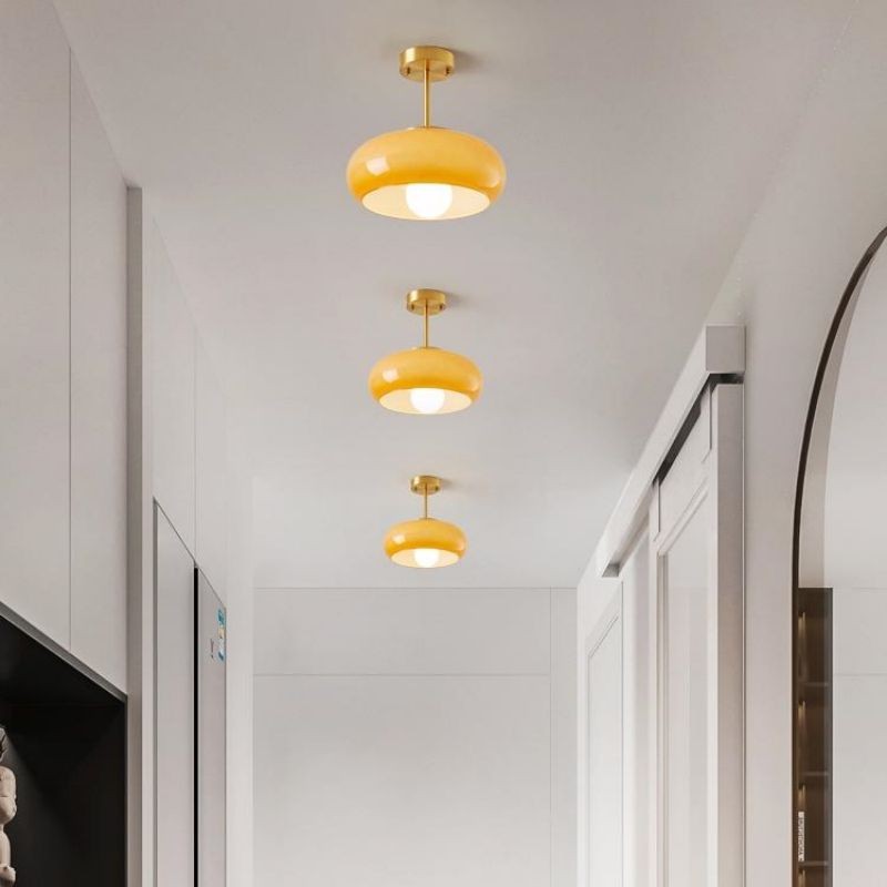 Bauhaus Style Vintage Glass Ceiling Light K72