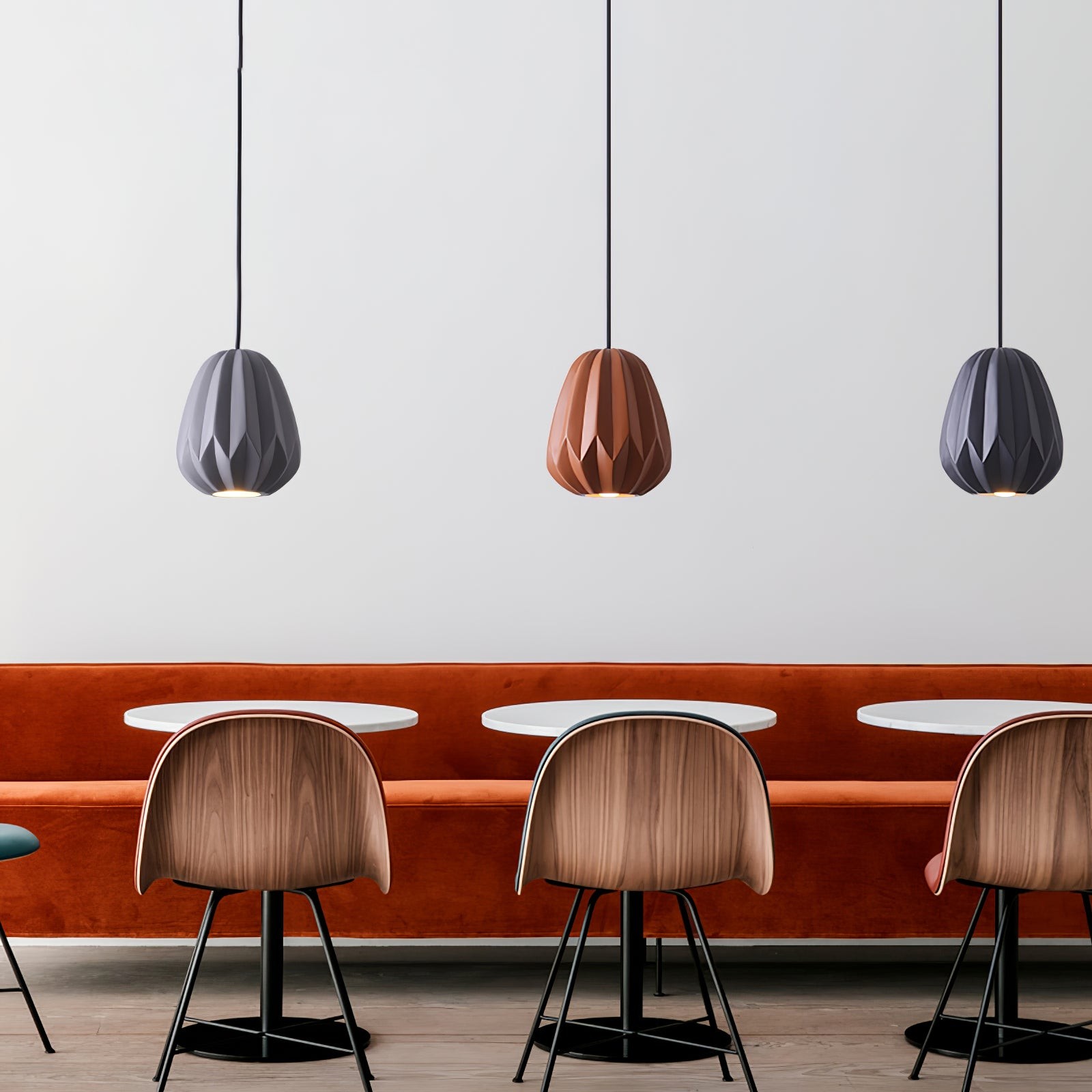 Papaya Resin Pendant Lamp K1064