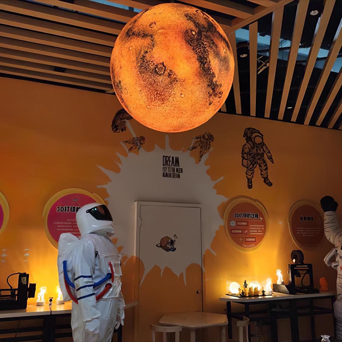 Planetary White Moon Chandelier Suitable For Living Room K215