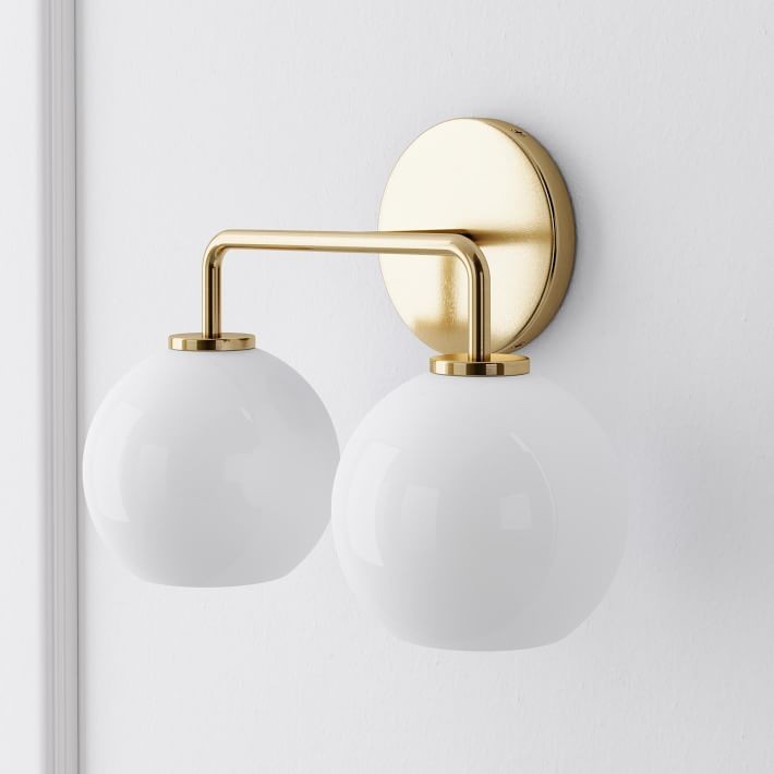 Selvion Artistic Globe Sconce Light - Handcrafted Glass Sculptural Wall Fixture K1158