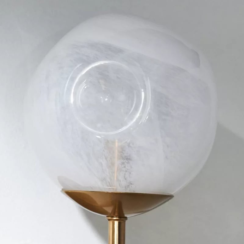 Modo Sculpted Glass Wall Sconce - Modern Diffused-Light Lamp for Entryways K1674