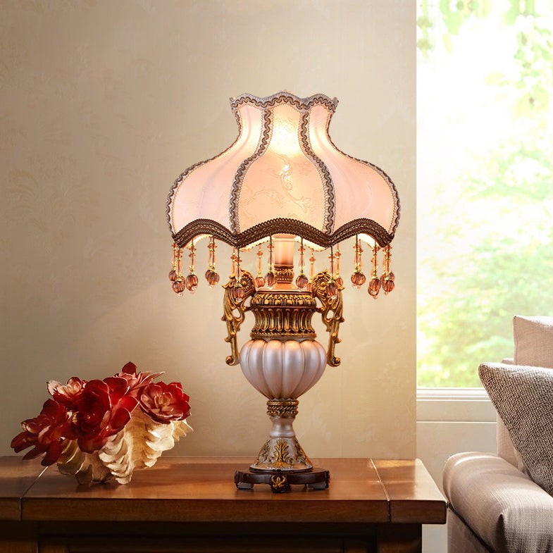 Retro Vase Fabric Table Lamp K718