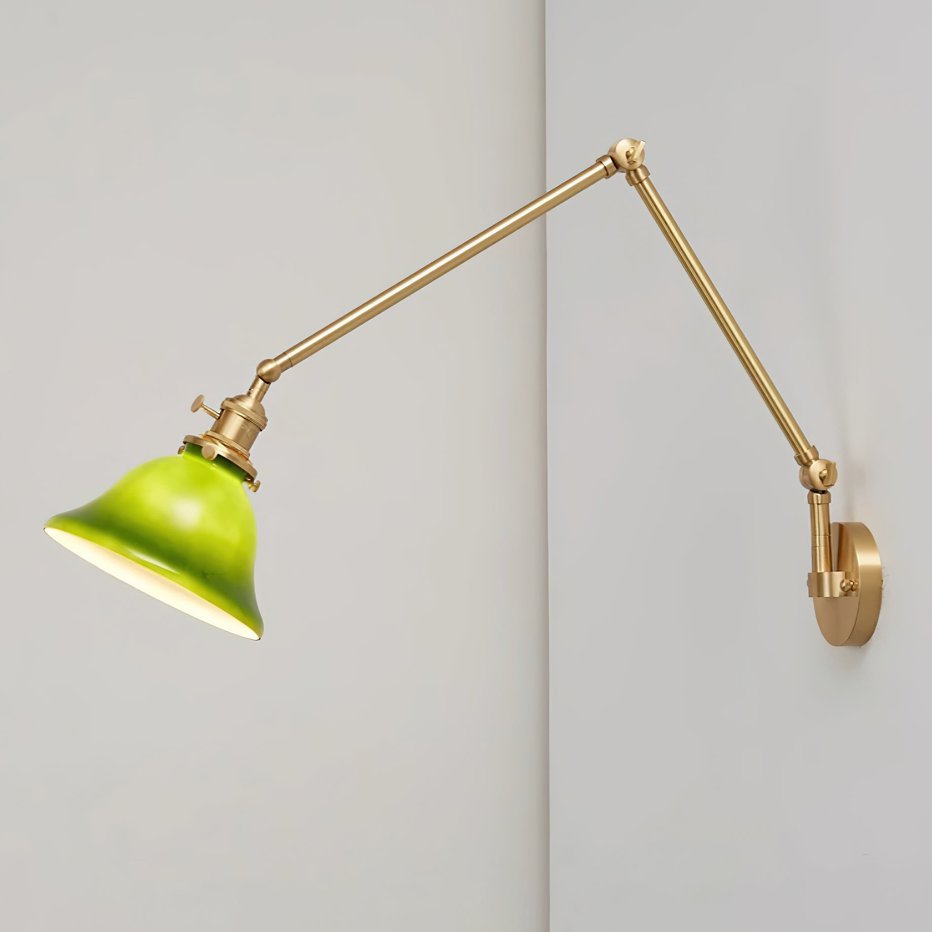 Personalized Green Bell-Shaped Wall Lamp K414