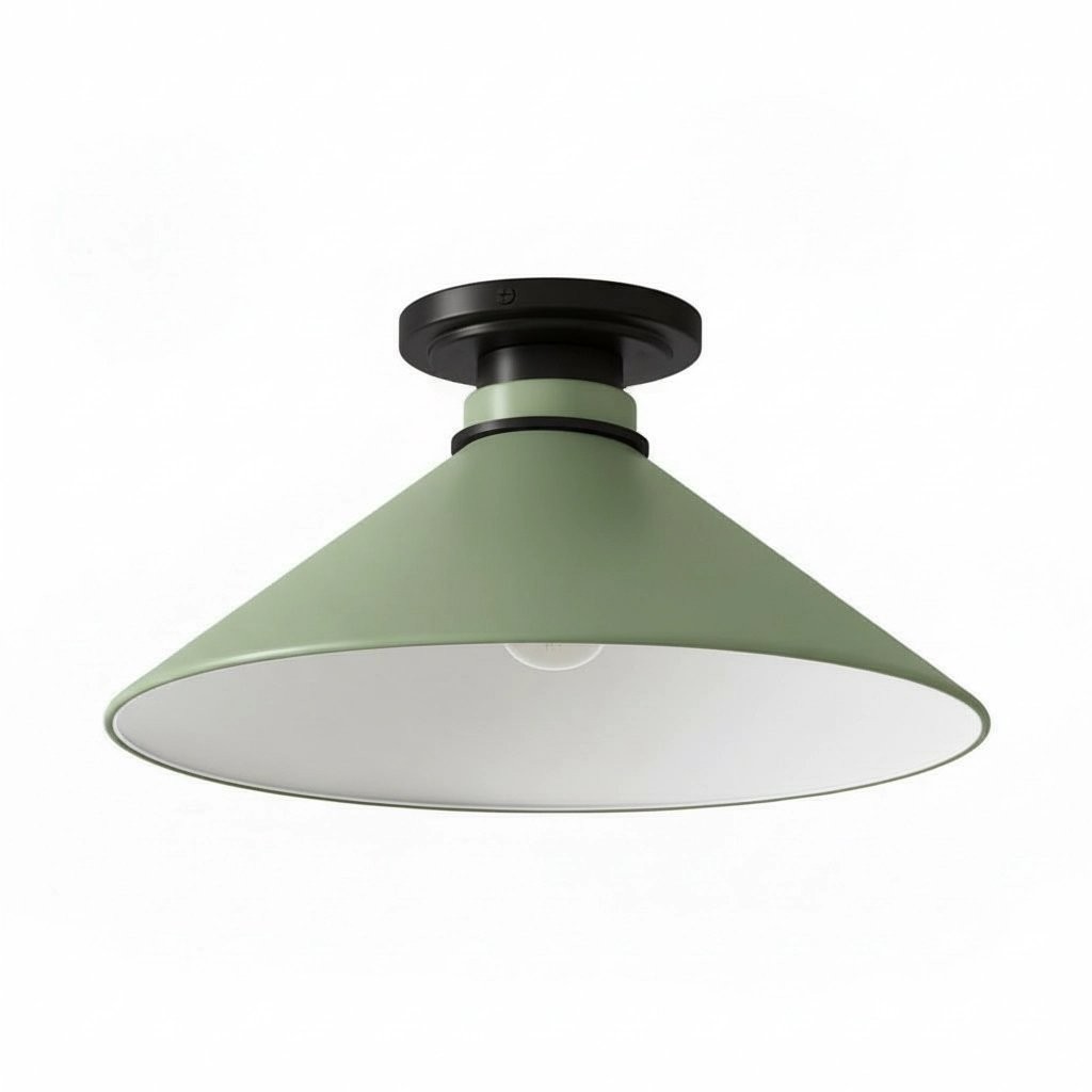 Aurenza Simple Flush Mount – Metal and Glass Ceiling Light for Any Room K1138