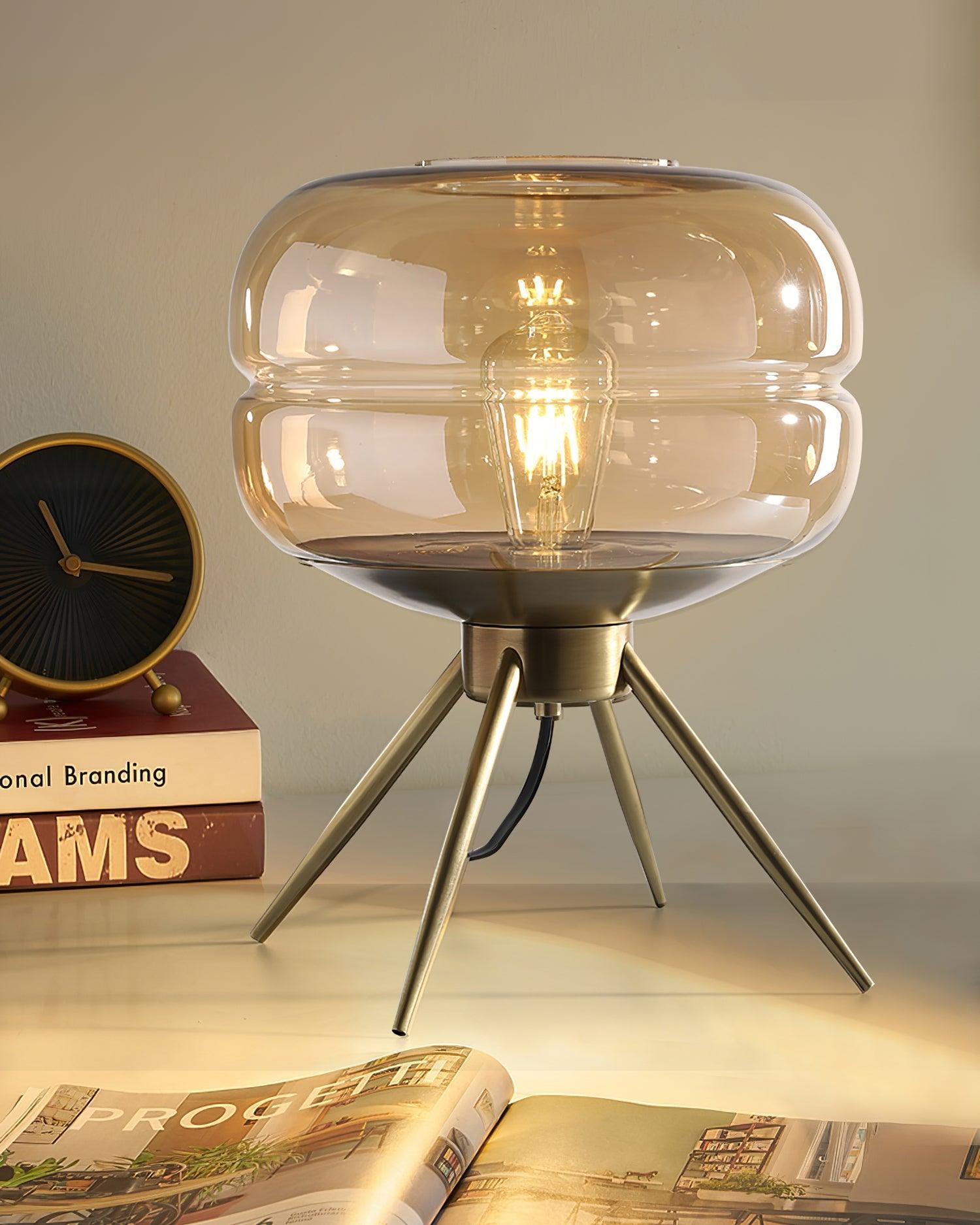 Luxury Personality Colored Glass Cover Tall Table Lamp K515