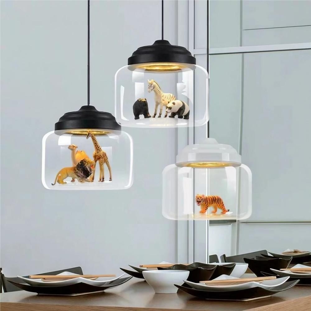 Creative Little Zoo Glass Pendant Lamp K33
