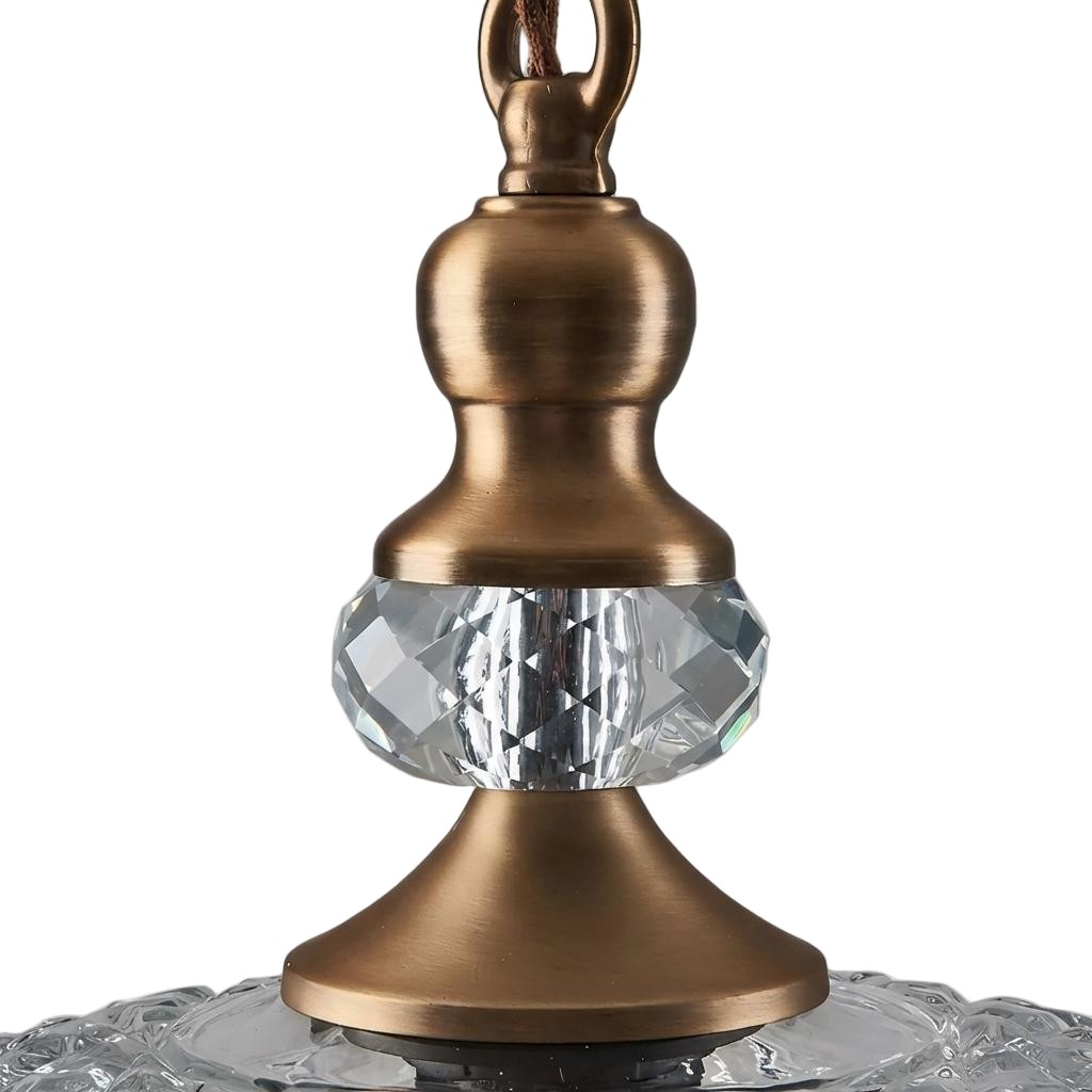 Verdoma Floral Glass Pendant Light - Vintage Style for Living Room K2257