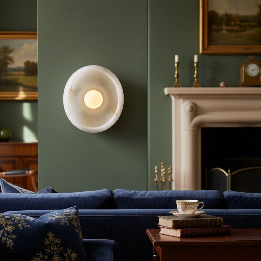 Haelen Alistair Retro Bowl Shade Wall Sconce - Decorative Wall Lighting for Hallway K1769