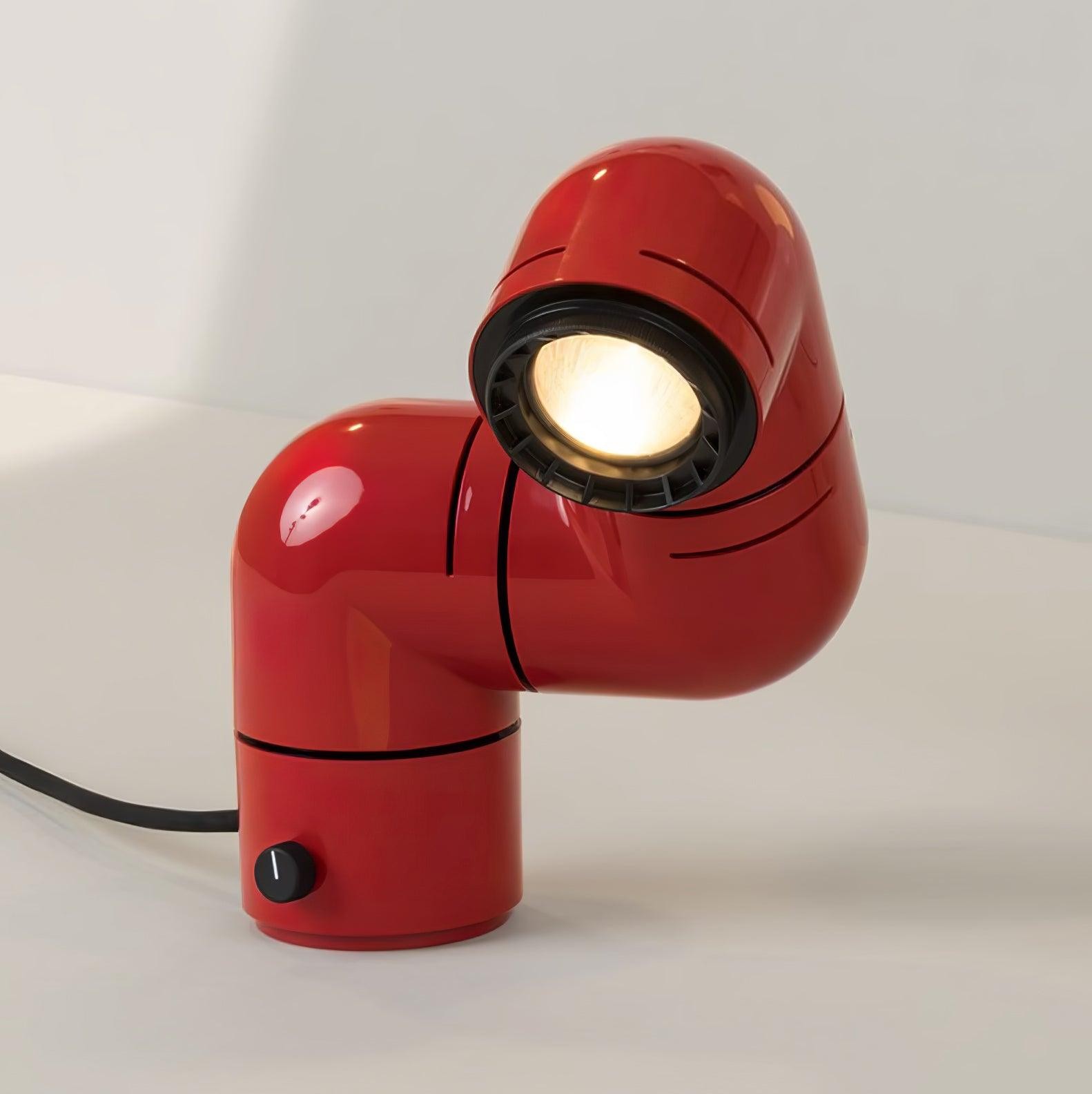 Red Tubular Table Lamp Suitable For Bedroom K686