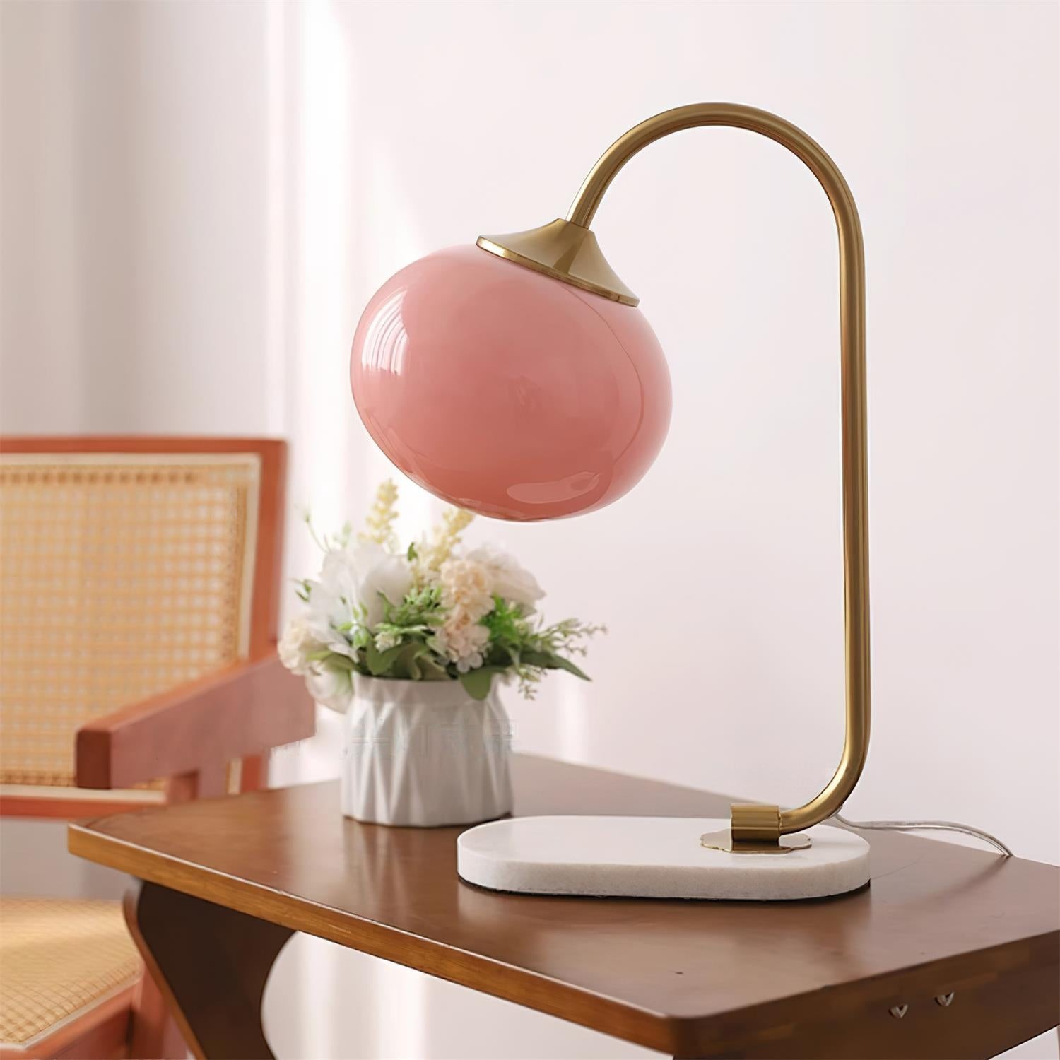 Nordic Mushroom Glass Bedside Table Lamp K629