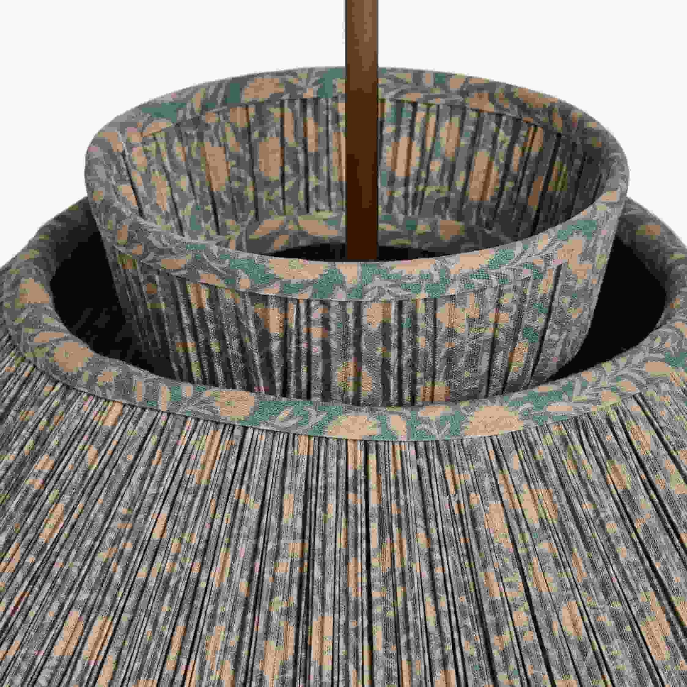 Florevian Modern Linen Pendant Lamp - Art-Inspired Statement Lighting for Dining Space K1629