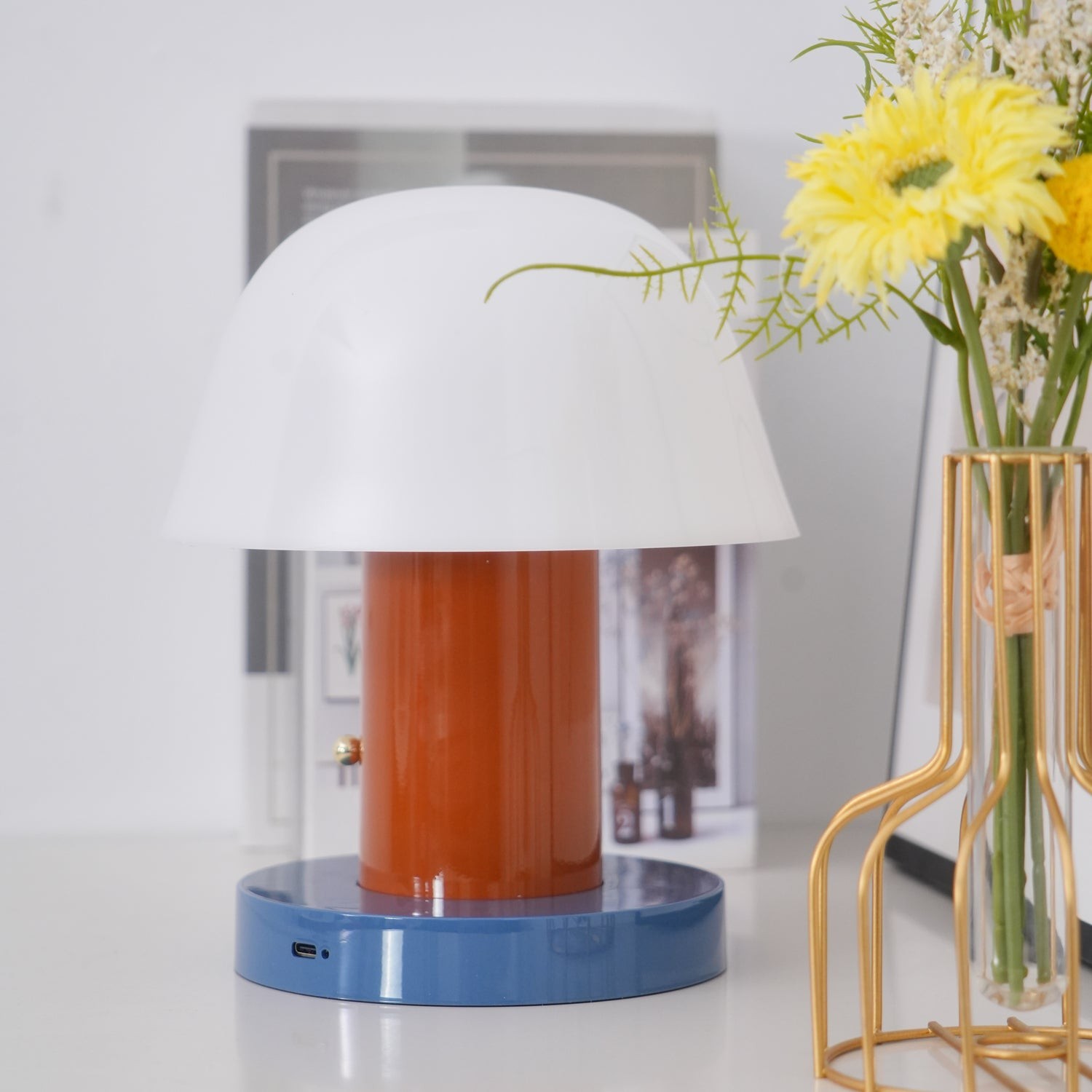 Minimalist Mushroom Cordless Table Lamp K533