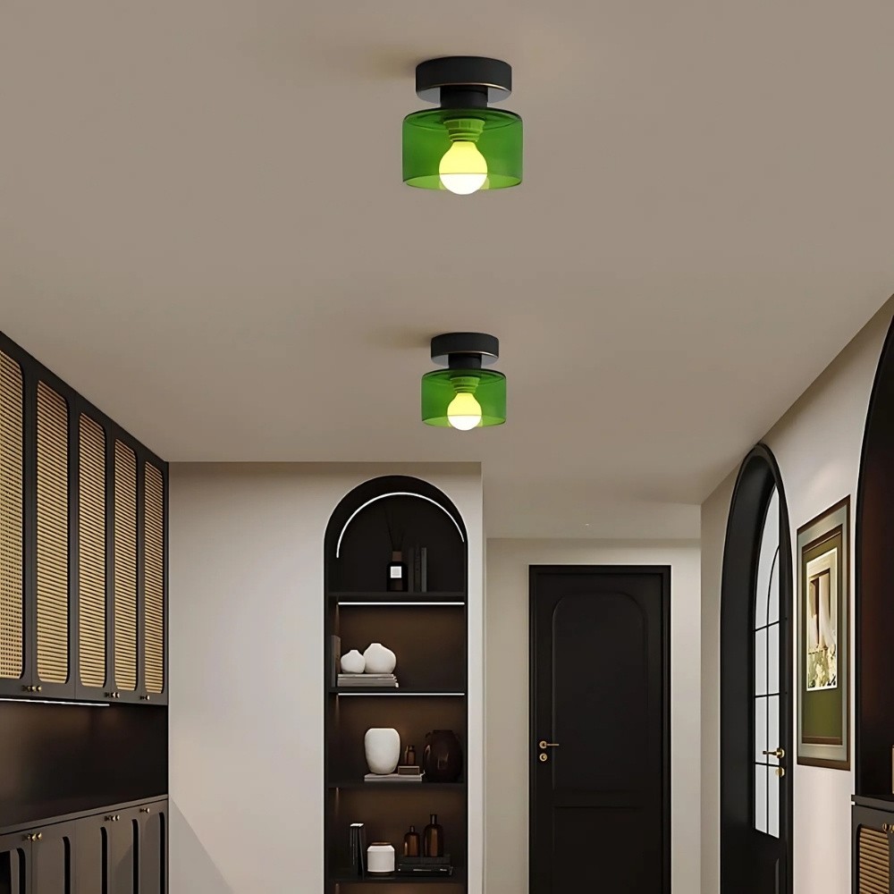 Morandi Cylinder Ceiling Light - Minimalist Flush Mount for Indoor Spaces K893