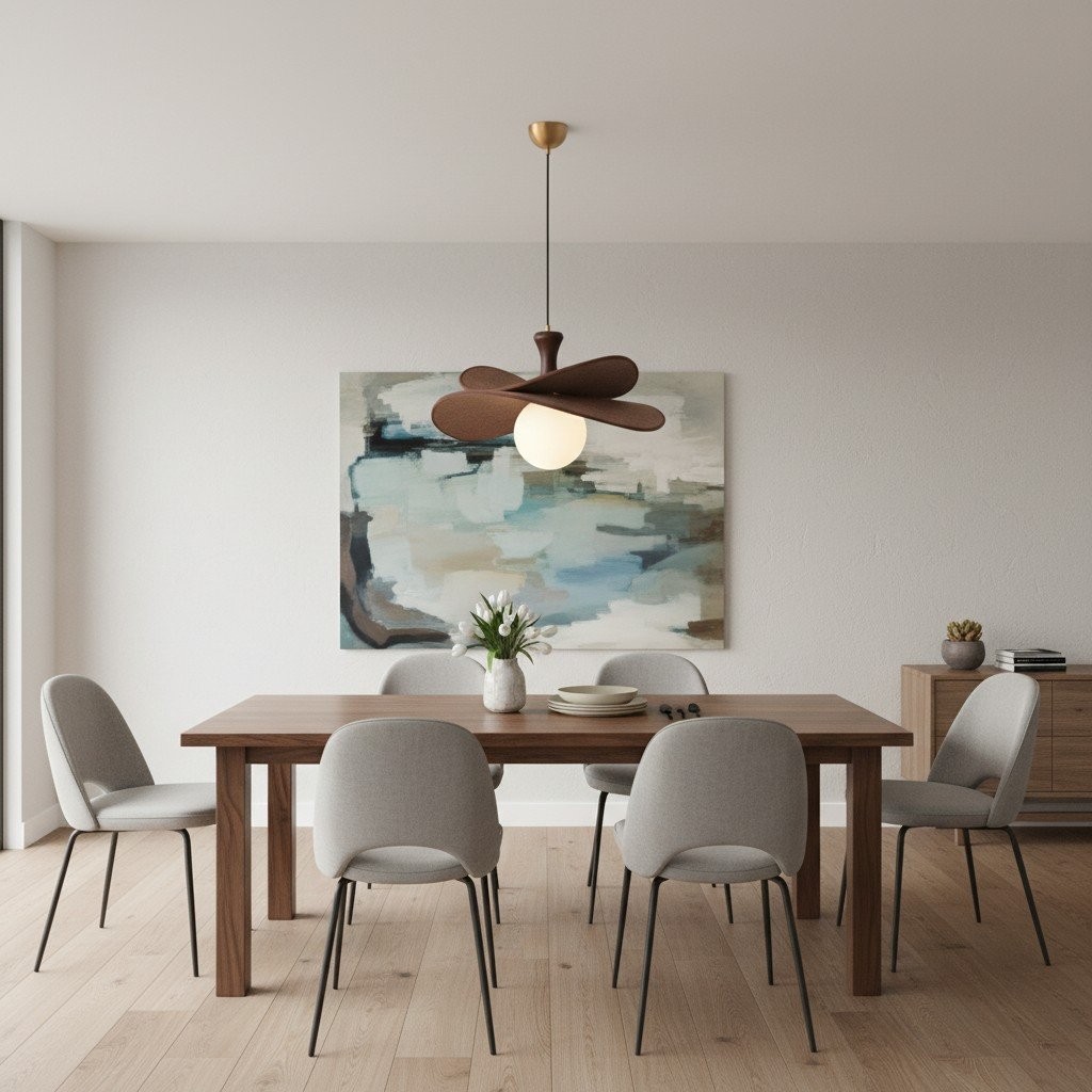 Orrise Floral Sculpture Pendant Light - Modern Chandelier for Living Room Dining Room K2106