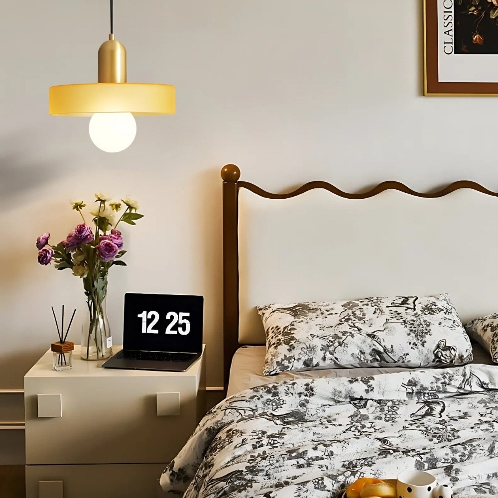 Classic Morandi Brass Disc Orb Pendant Light K928