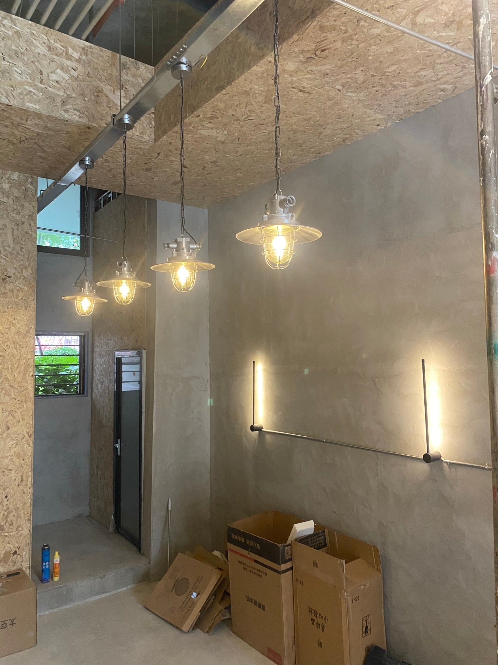 Bulkhead Cage Pendant Light D629