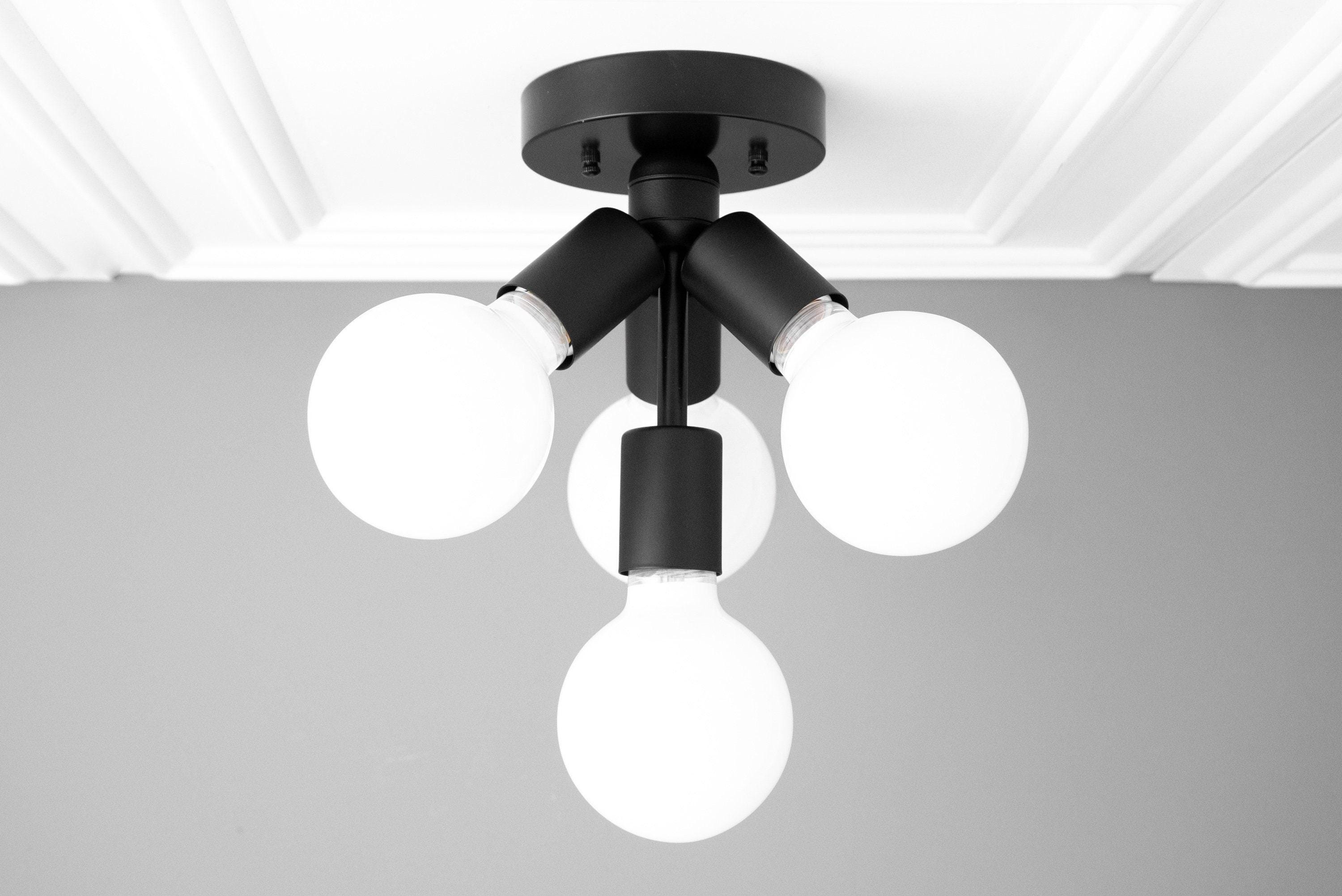 Glorica Glass Flush Mount Light - Globe Ceiling Fixture Modern K1505