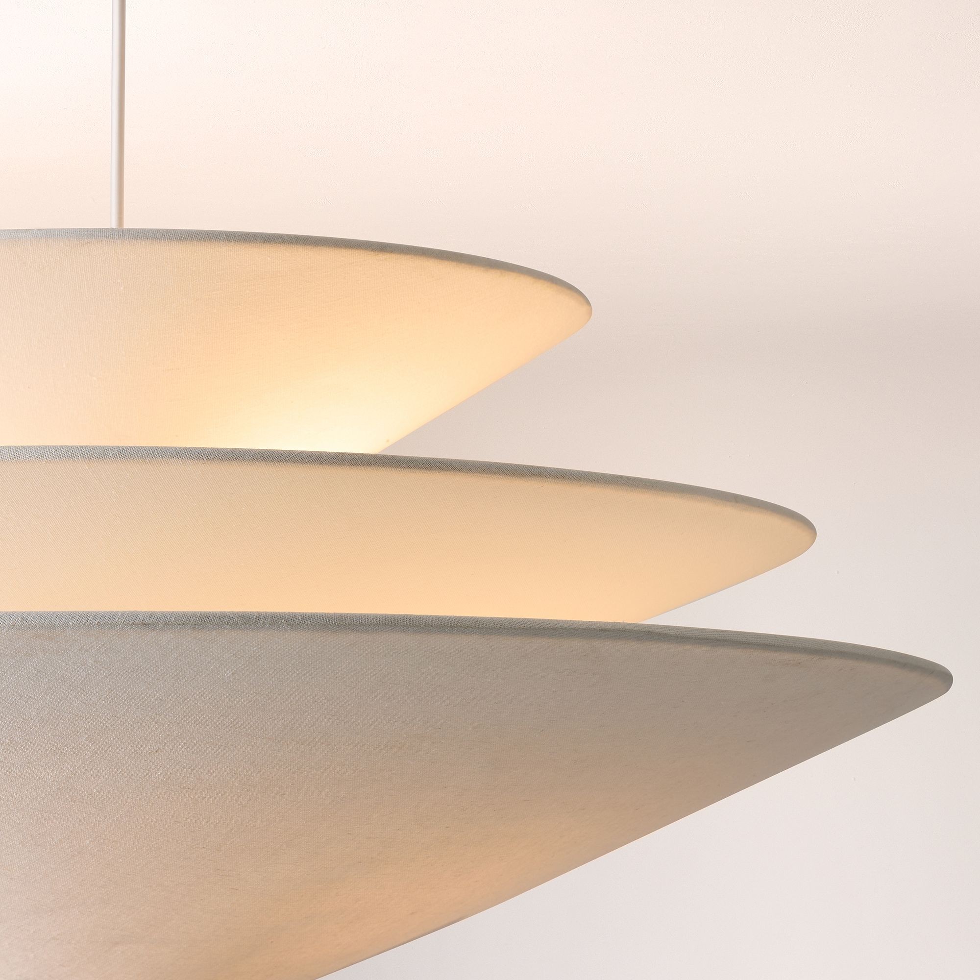 Solivara Linen Pendant Light – Modern Layered Design for Dining & Living Areas K1344