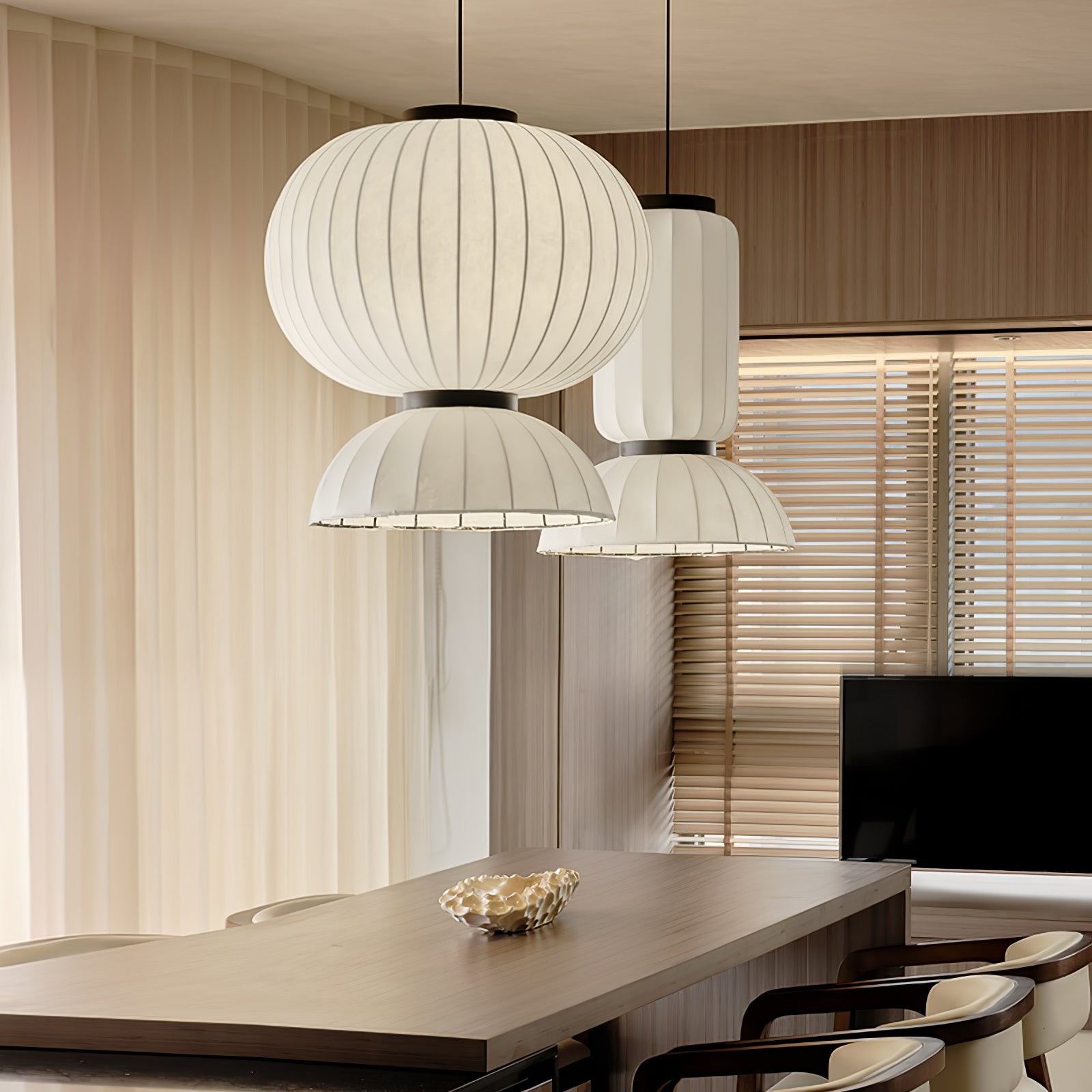 Mulberry Silk Lantern Pendant Light K532