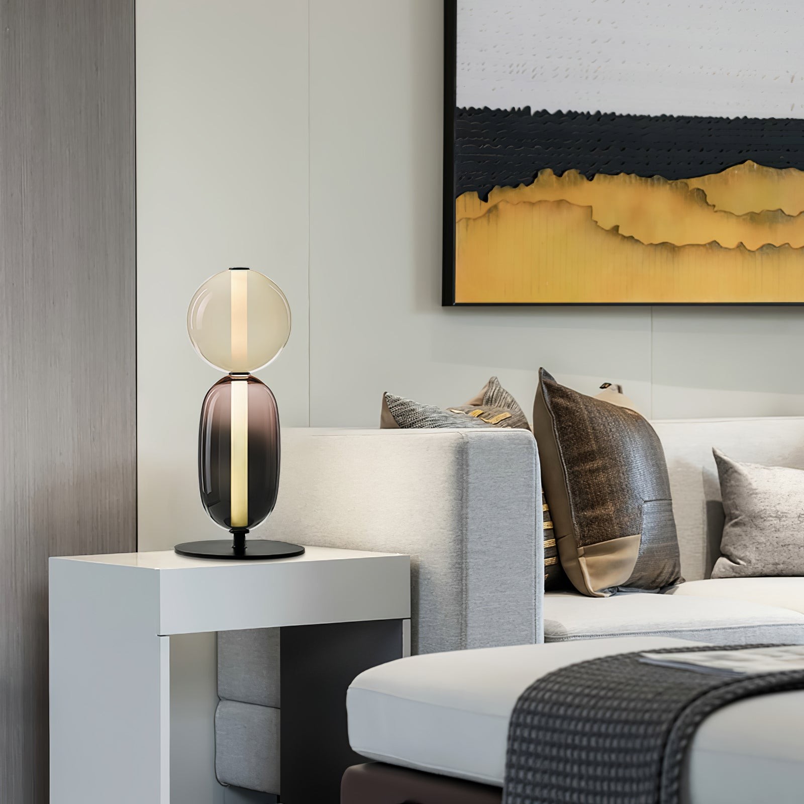 Nordic Minimalist Creative Luxury Gourd Glass Table Lamp K291