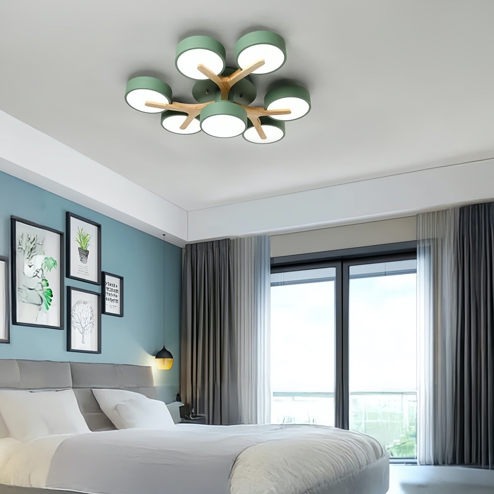 Nordic Semi Flush Branch Led Ceiling Light K939