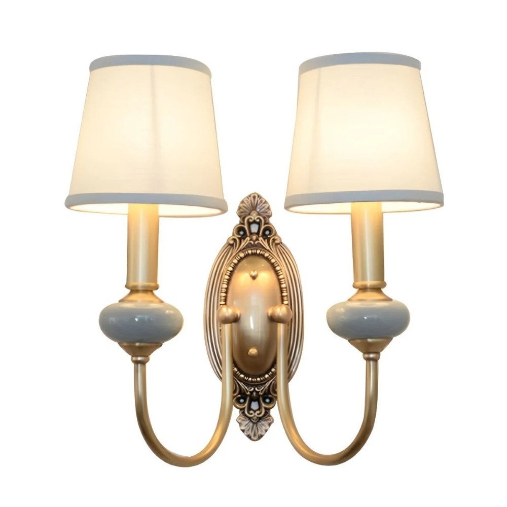 Rowanea Curved Fabric Shade Wall Light – Soft Ambient Light for Any Interior K1129