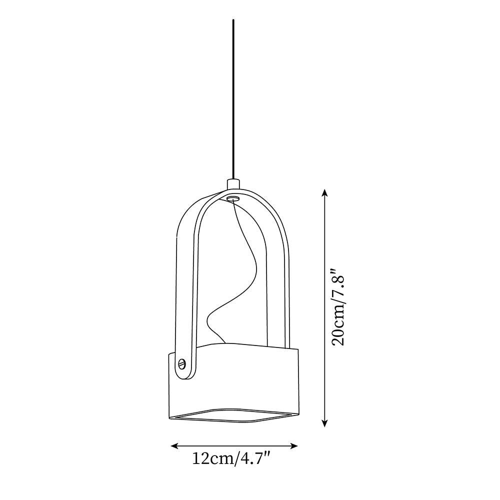 Geometric Yellow Travertine Pendant Lamp K449