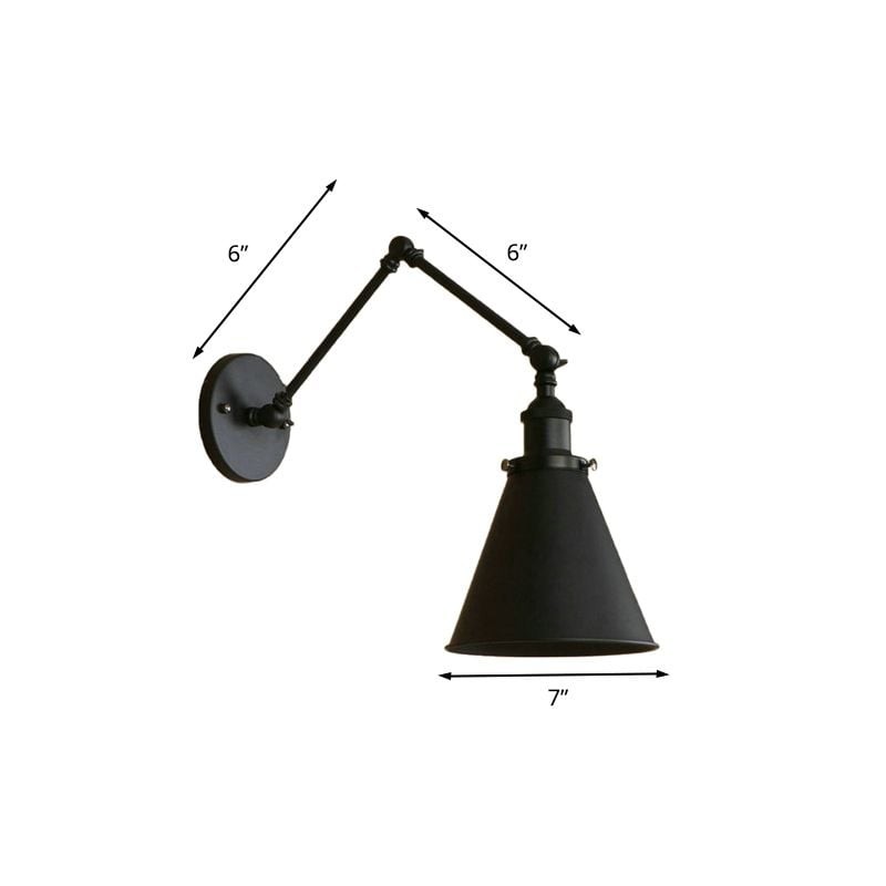 Industrial Style Adjustable Metal Wall Lamp K821