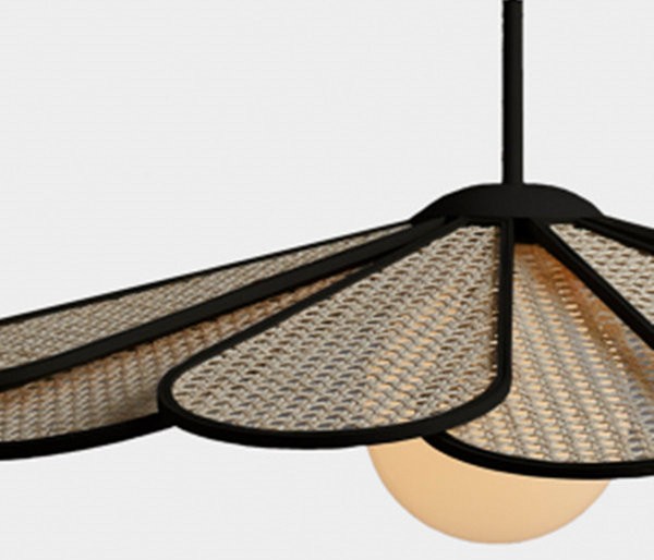 Japanese Rattan Pendant Light
