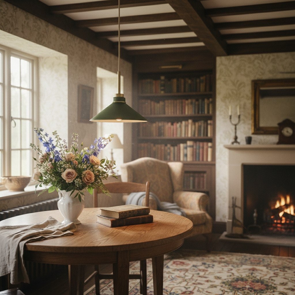 Aurenza Round Pendant Light – Timeless Farmhouse Style for Any Interior K1139