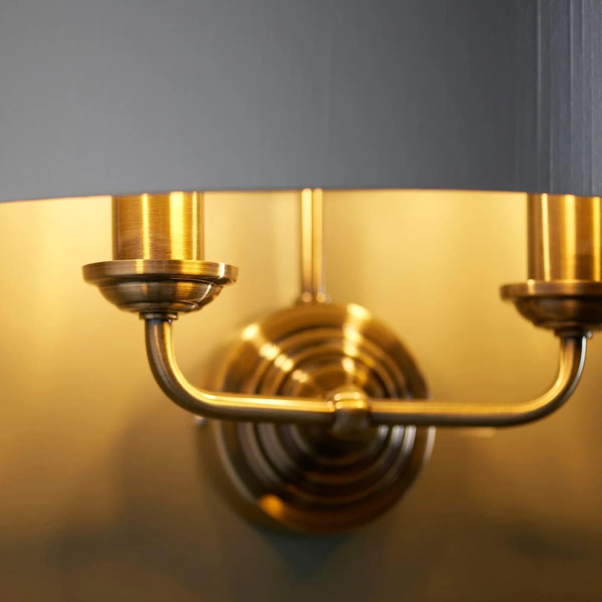 Tela Refined Metal and Fabric Wall Lamp - Timeless Style Wall Sconce for Hallway or Entryway K1796