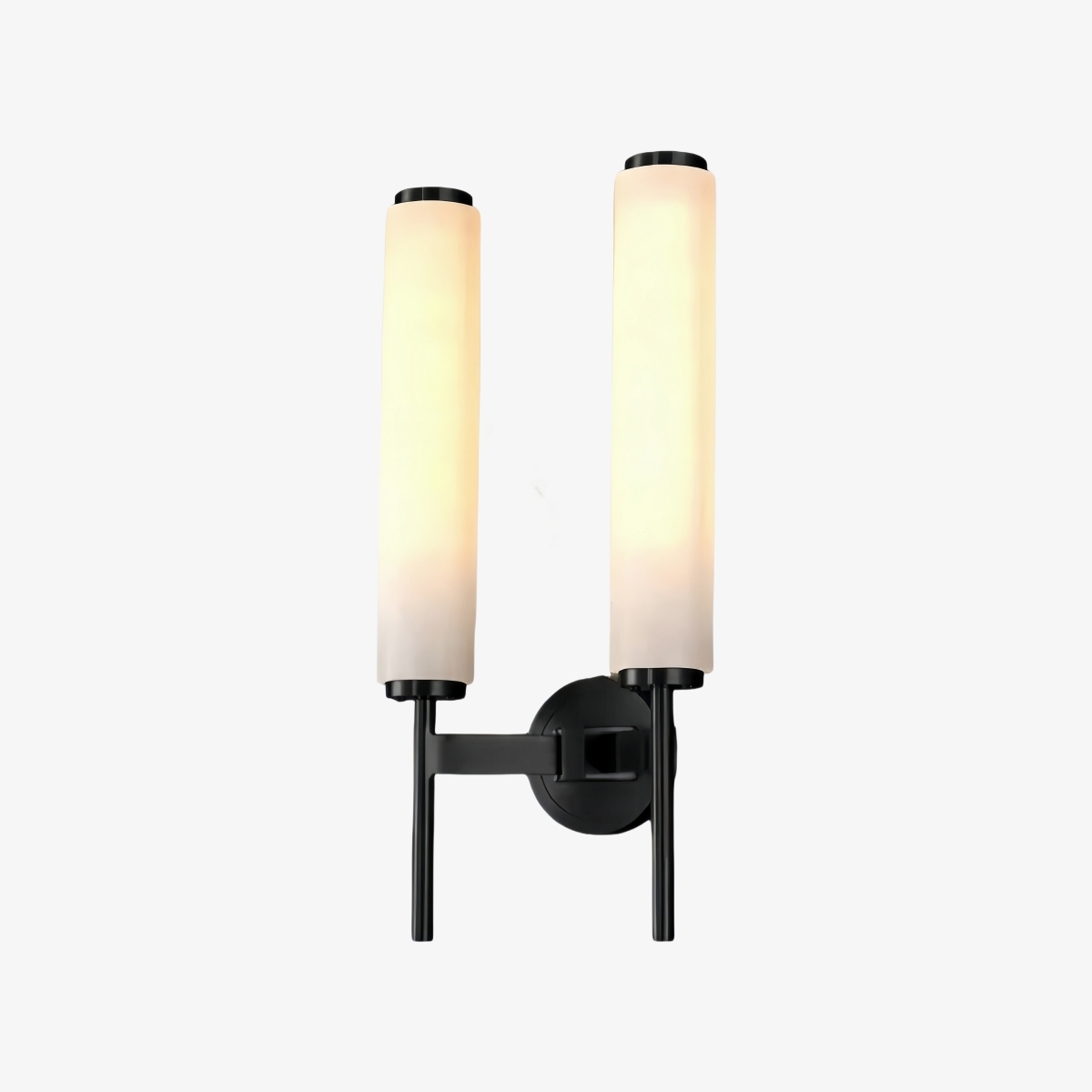 Luxellea Wall Lamp Slim Rod Round Plate Lighting Minimalist Modern Style for Any Room K2386