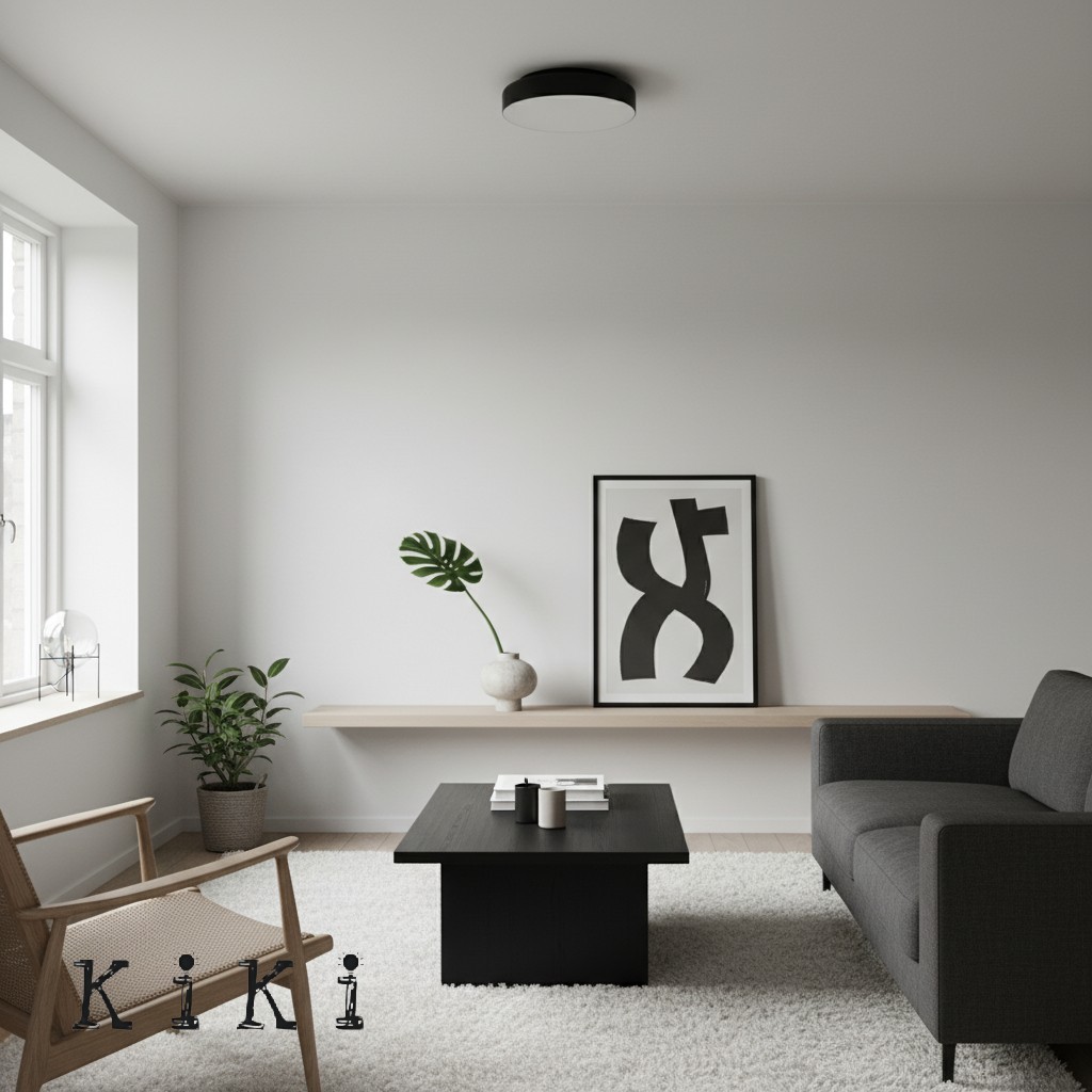 Minimalist Round LED Ceiling Lamp – Contemporary Bobber Design For Home Decor K945