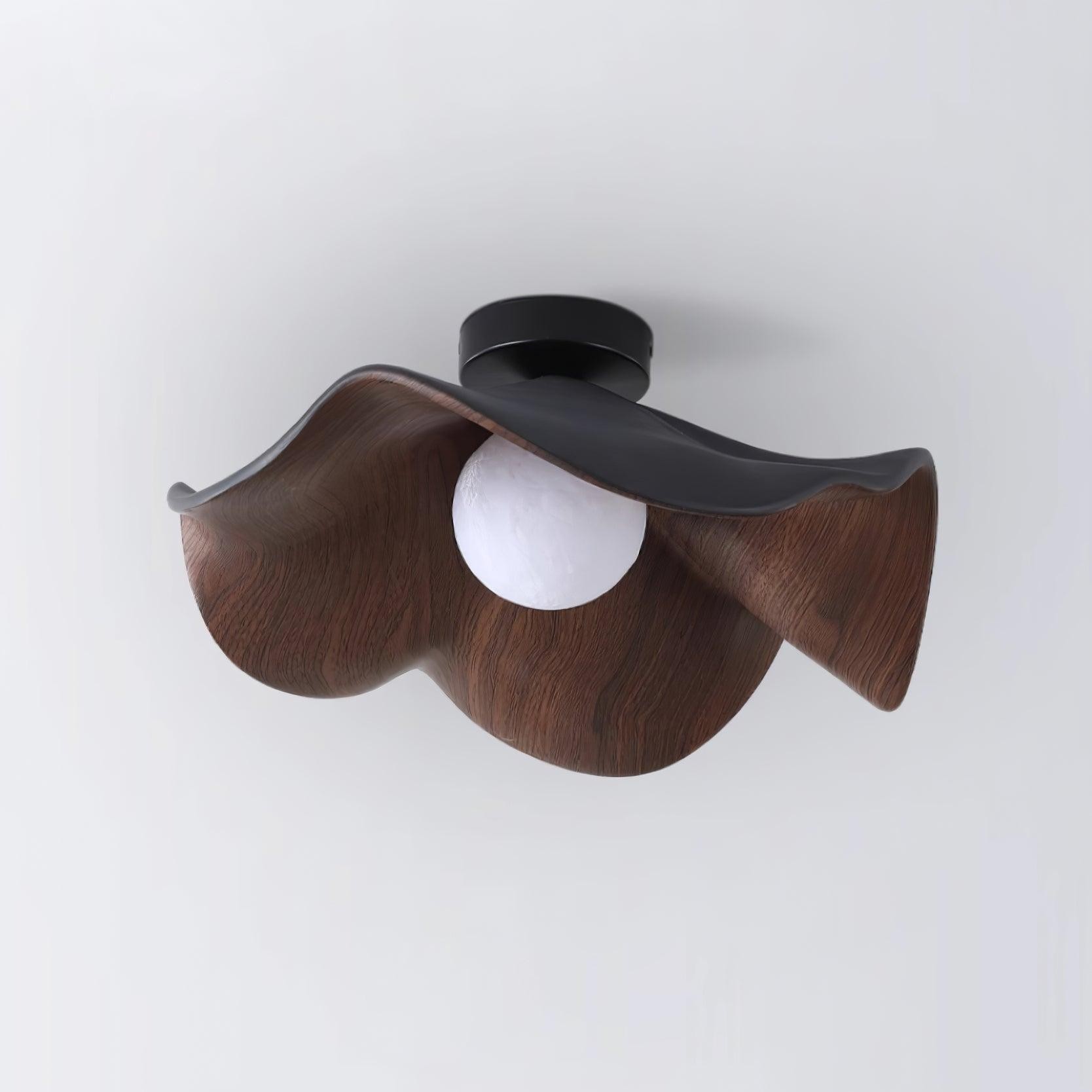 New Modern Simple Walnut Grain Ceiling Light K300