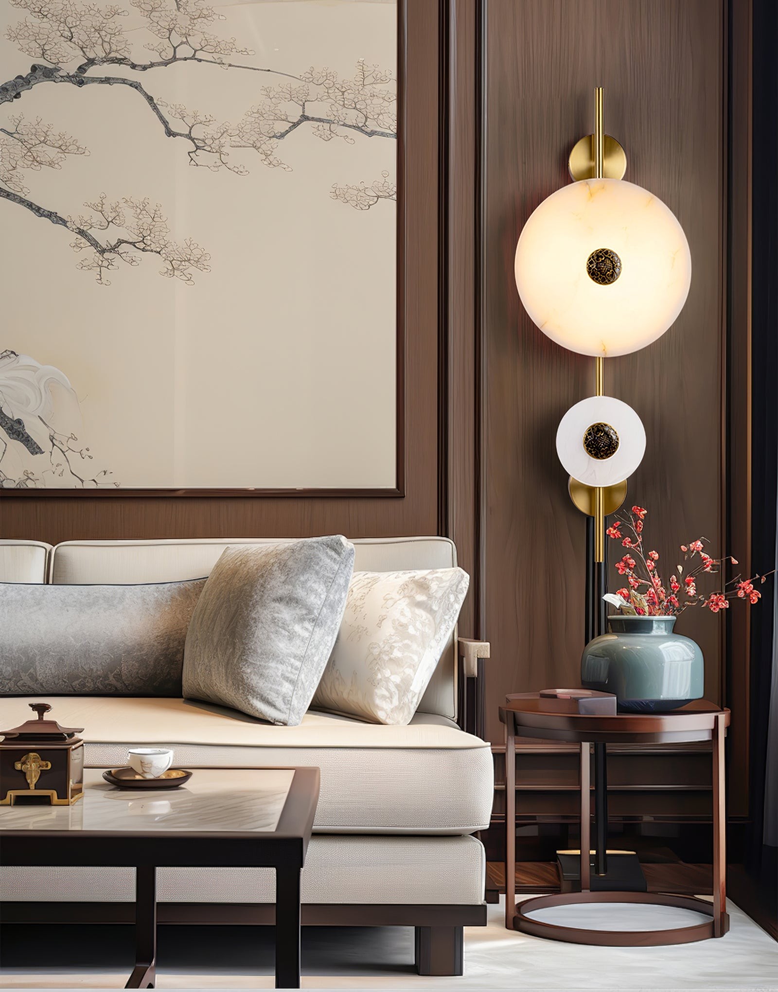 Light Luxury Disc-Shaped Wall Lamp K225