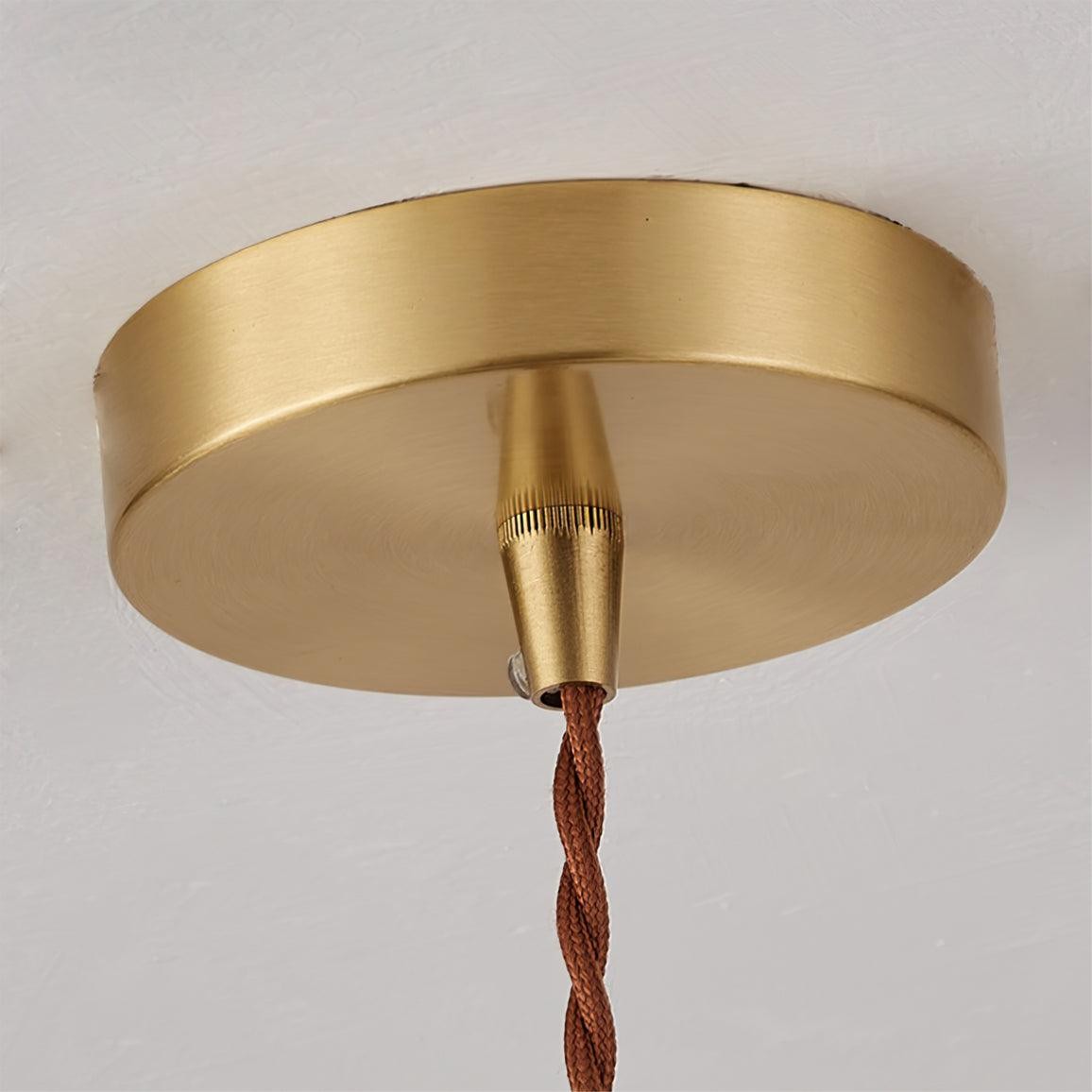 Walnut Glass Pendant Lamp K764