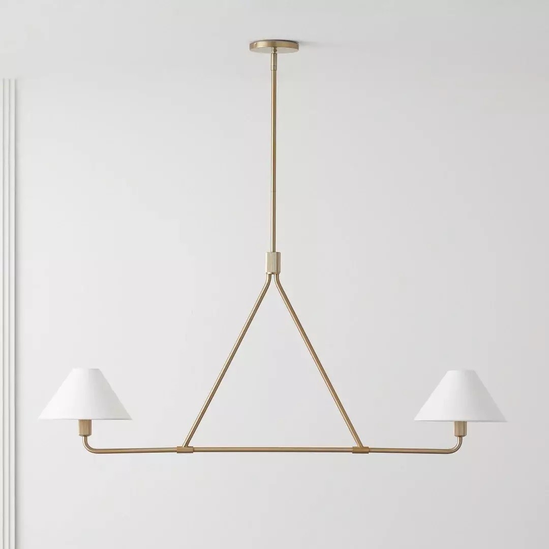Diora Sculptural Chandelier with Fabric Shades – Modern Design for Dining & Living Spaces K1308