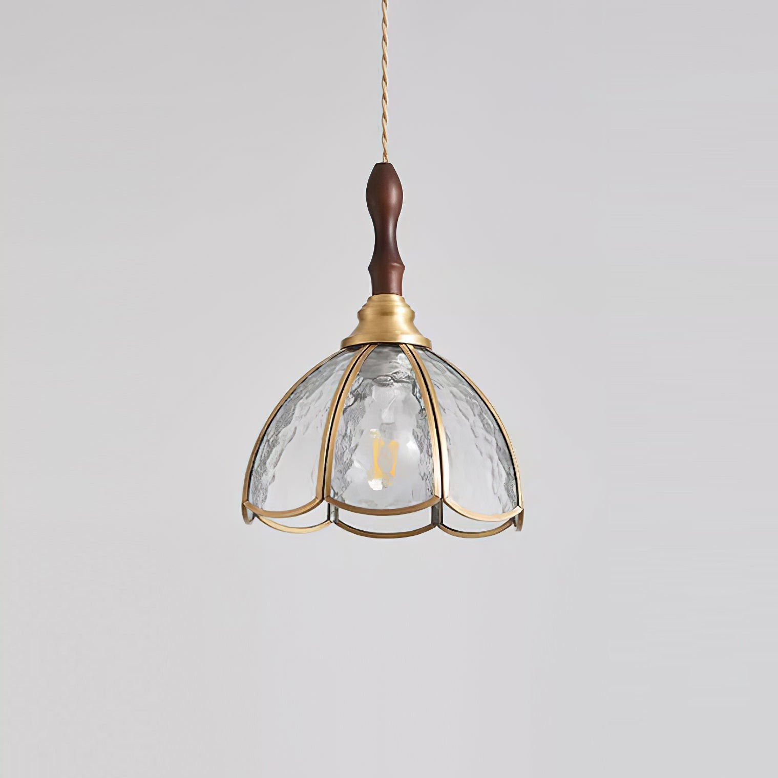 Vintage Tiffany Stanied Glass Pendant Lamp K624