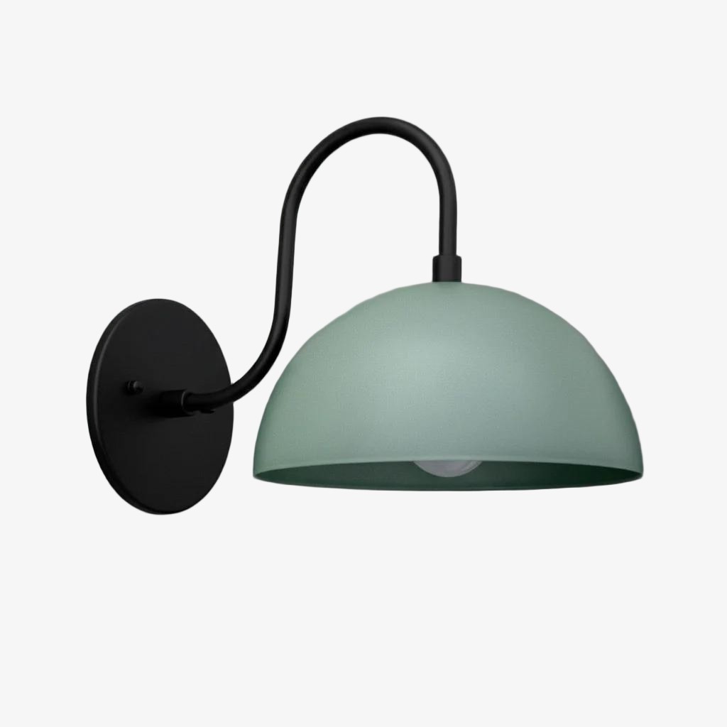 Curva Curved Dome Shade Wall Sconce – Mid-Century Modern Versatile Indoor Lighting K1542