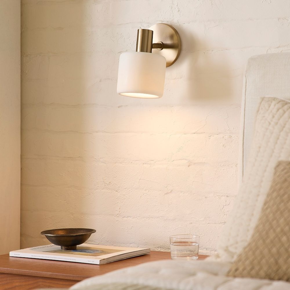 Cerova Modern Ivory Porcelain Sconce – Soft Organic Wall Light K1298