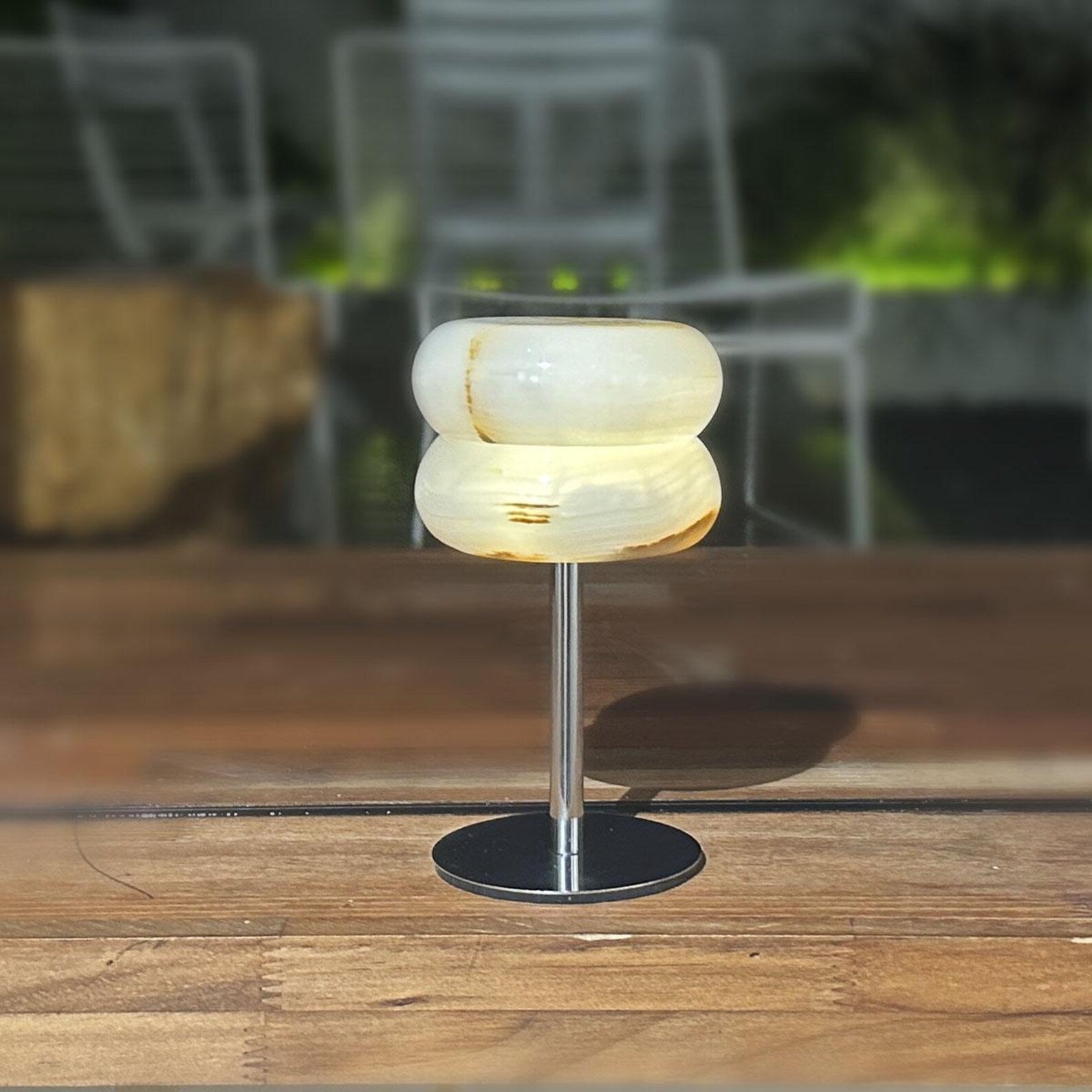 Jade Donut Table Lamp D726