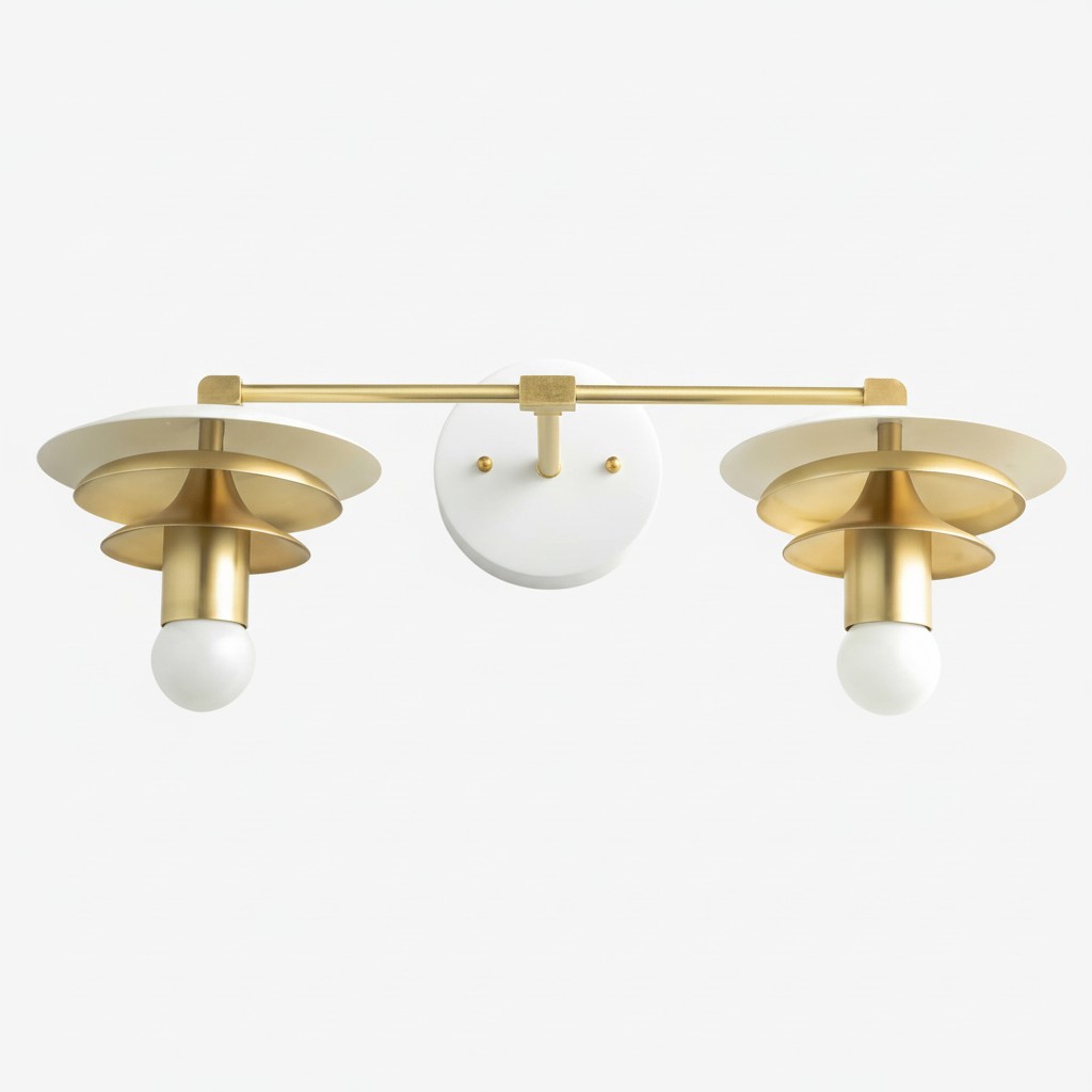 Artivo Layered Brass Vanity Light - Modern Sleek Style Home Bath Accent K1551
