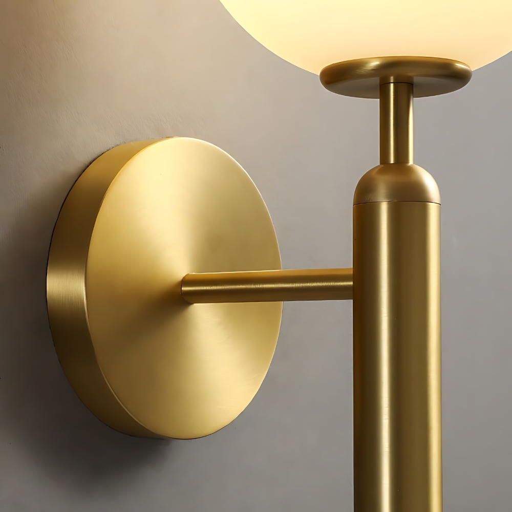 Milky Glow Modern Metal Wall Lamp D791
